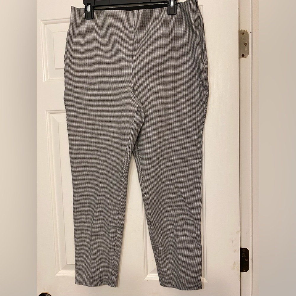 LOFT Classic Black and White checked Dress Pants